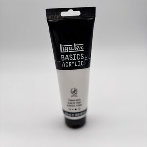 Liquitex Basics Acrylic Paint Titanium White 250ml 8.45oz Tube New